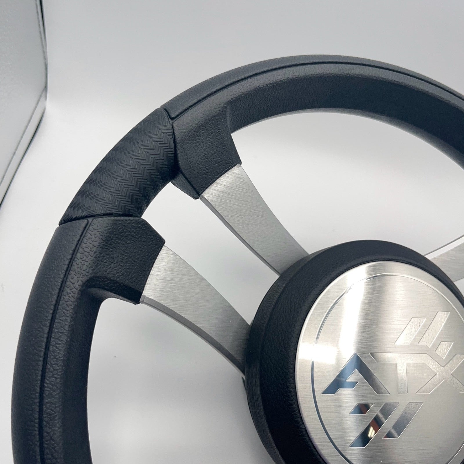 Benaco Boat Steering Wheel Brushed Aluminum Spokes | ATX Boats