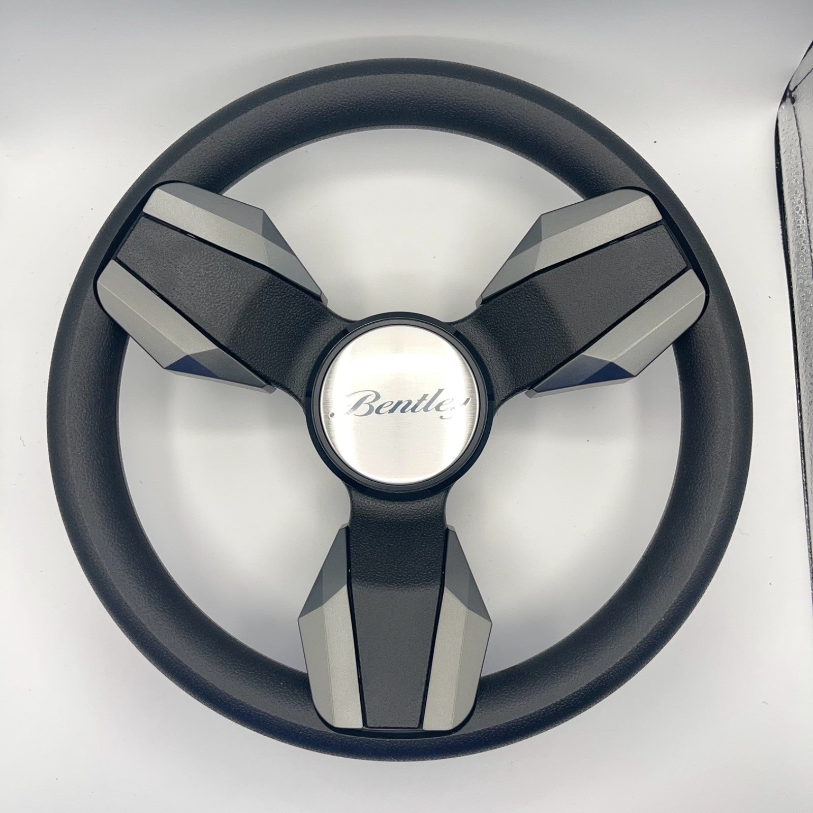Collina Boat Steering Wheel Dark Gray Inserts - Bentley - Keyed ONLY