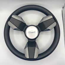 Collina Boat Steering Wheel Dark Gray Inserts - Bentley - Keyed ONLY