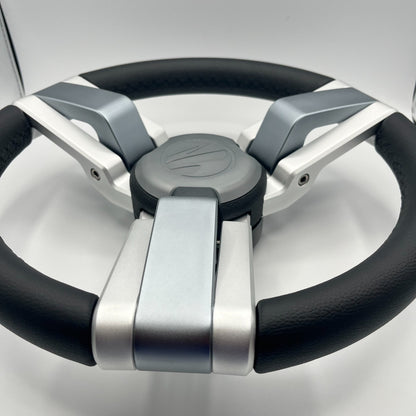 Gussi Italia Marine Steering Wheel Multi Color Gray Aluminum Wheel | Tige