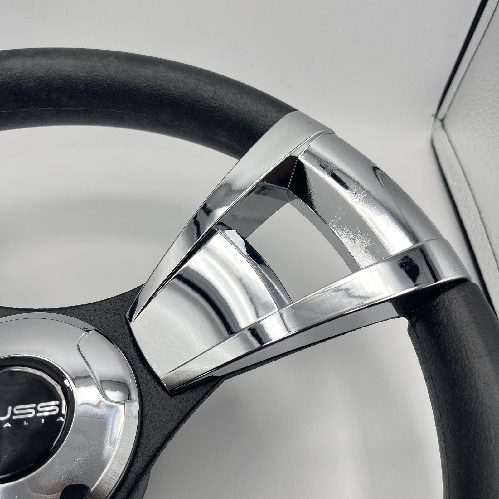 Model M13C Black & Chrome Steering Wheel fits E-Z-GO Golf Carts