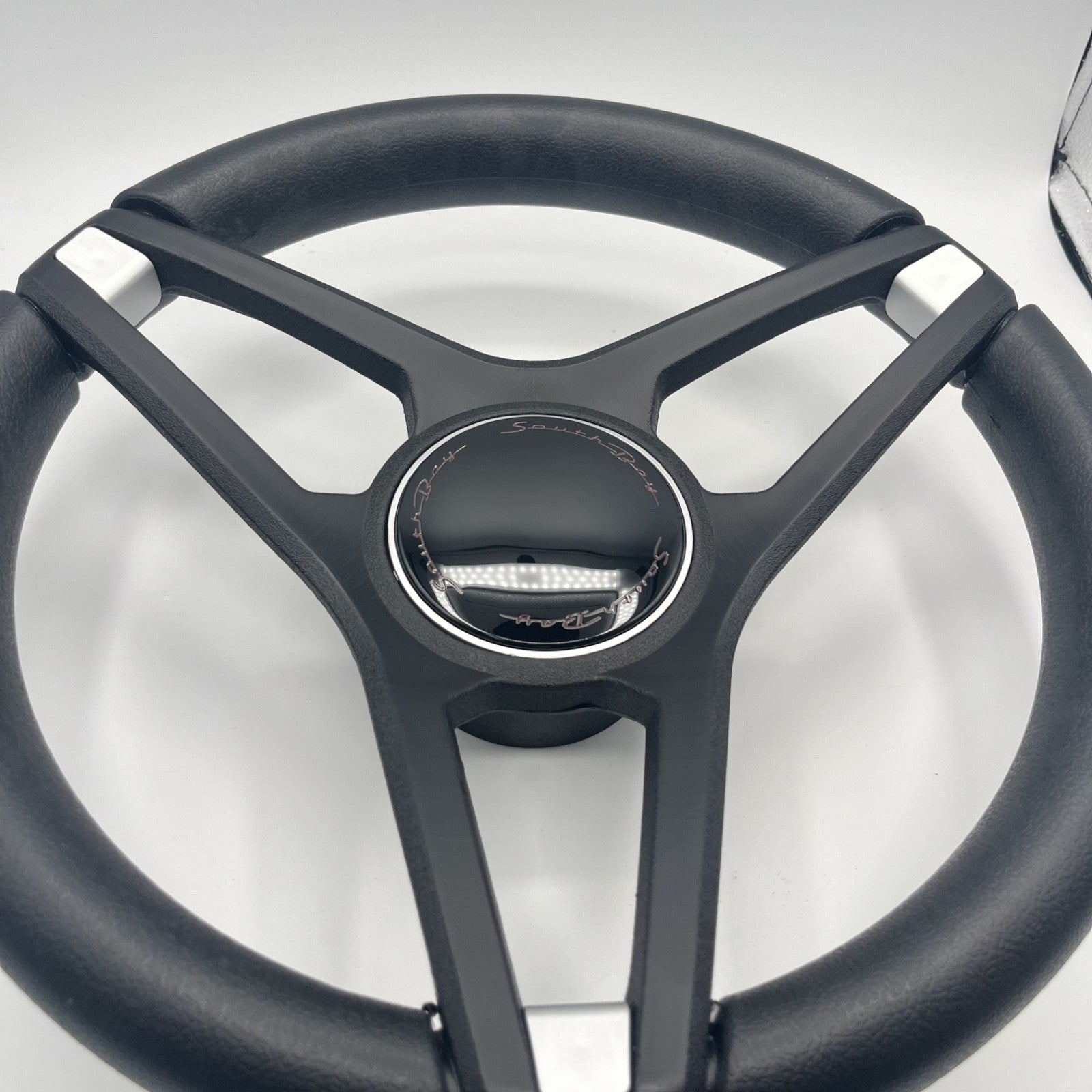 Molino Black w/Soft Touch Urethane Rim Boat Steering Wheel | South Bay Boats