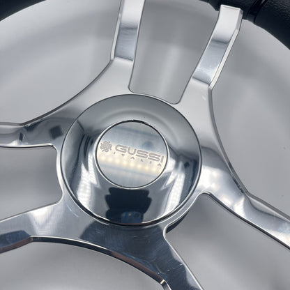 Malera Boat Steering Wheel Chrome Spokes | ABS Chrome Dome - Gussi SS Center