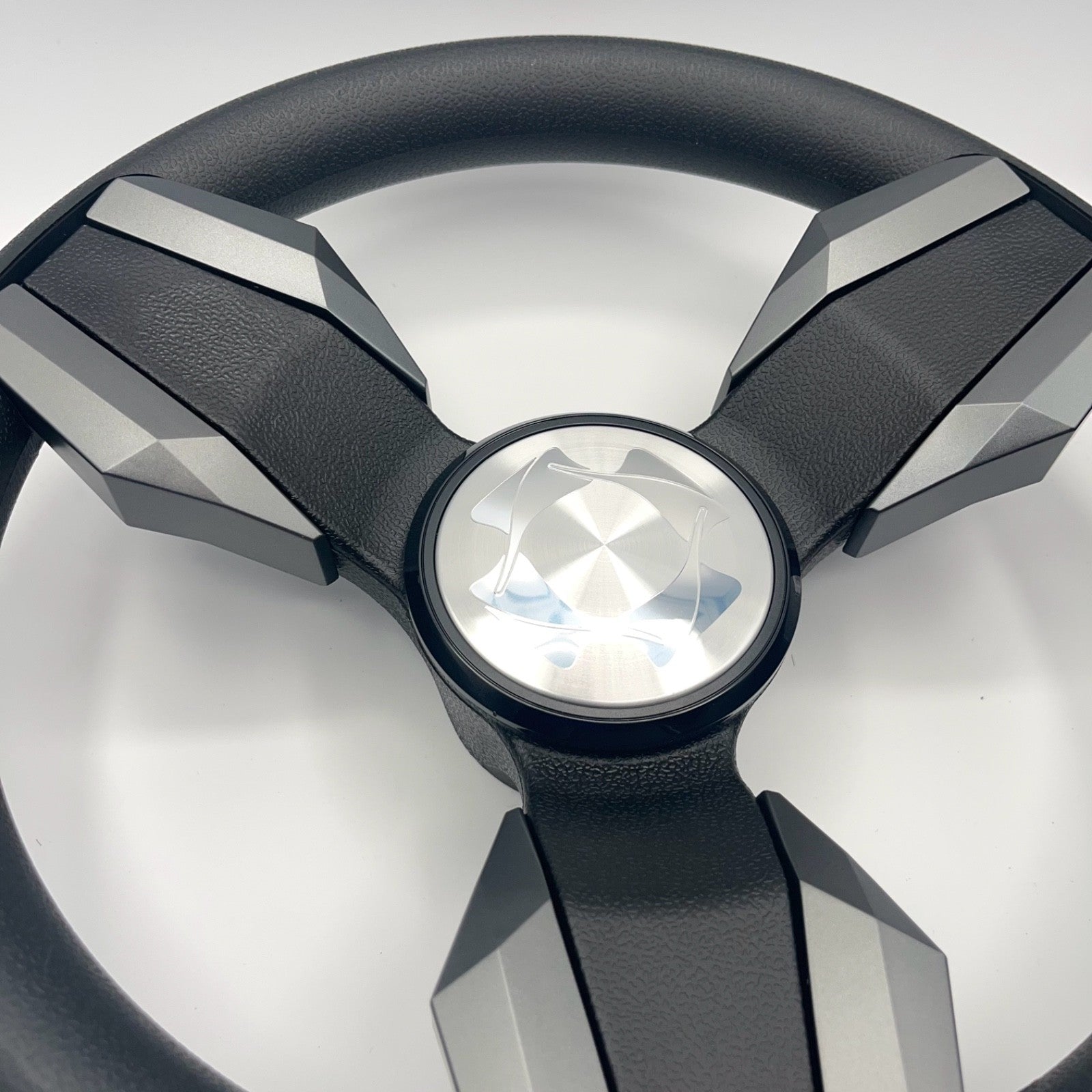 Collina Boat Steering Wheel Dark Gray Inserts - Stingray - Keyed ONLY