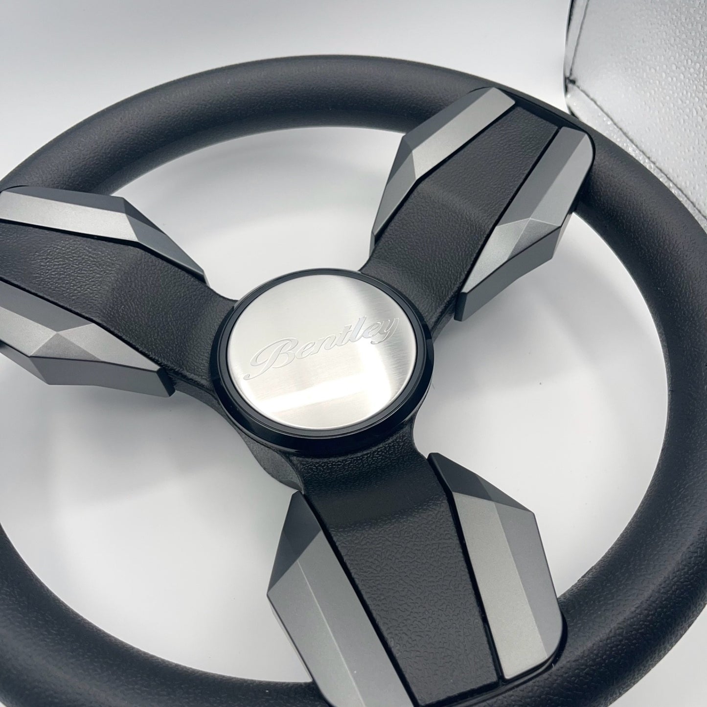 Collina Boat Steering Wheel Dark Gray Inserts - Bentley - Keyed ONLY