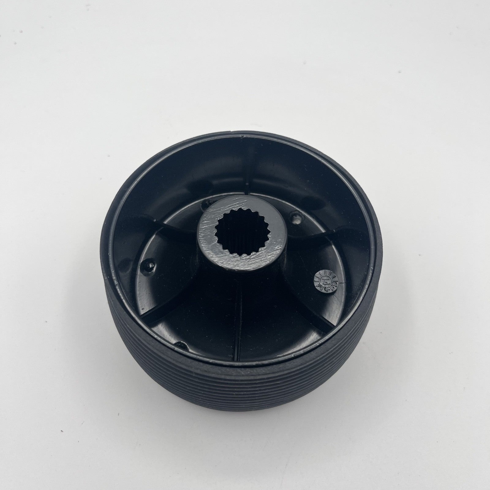 Molinara Marine Steering Wheel Black Brushed Aluminum Spokes | Tige