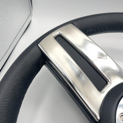 Gussi Italia Marine Steering Wheel Stainless Steel Spokes Soft Touch Rim | Axis