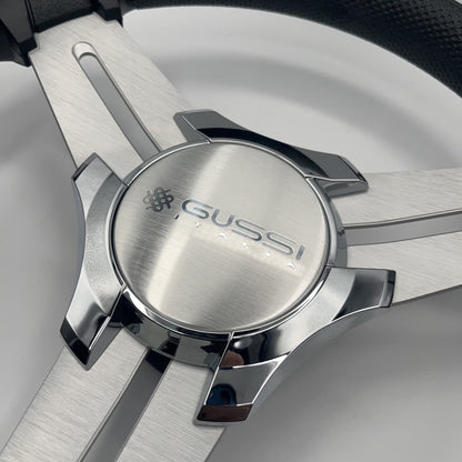 Model 15A Marine Steering Wheel Brushed Alum Spokes | Gussi Italia Cap