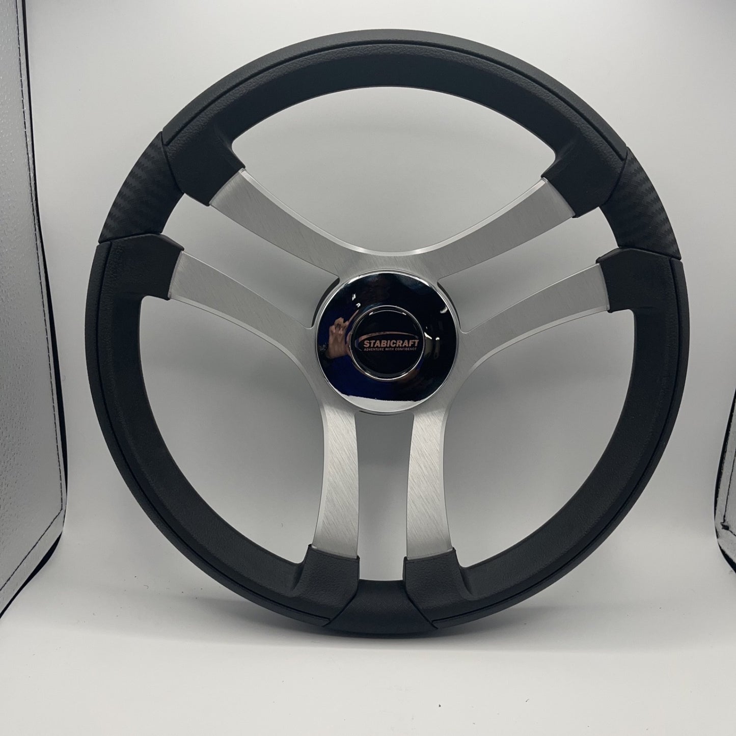 Benaco Boat Steering Wheel Brushed Aluminum Spokes | Stabicraft