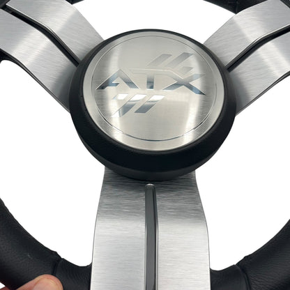 Gussi Italia Marine Steering Wheel Stainless Steel Spoke Soft Touch Rim | ATX