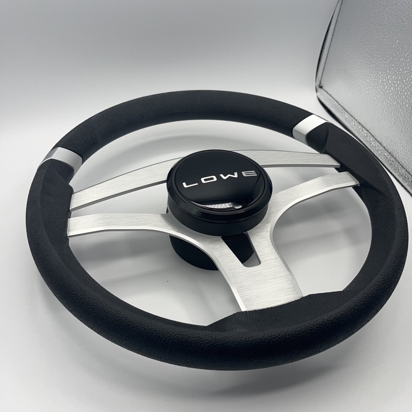 Badia Boat Steering Wheel Brushed Aluminum Spokes | Lowe Boats