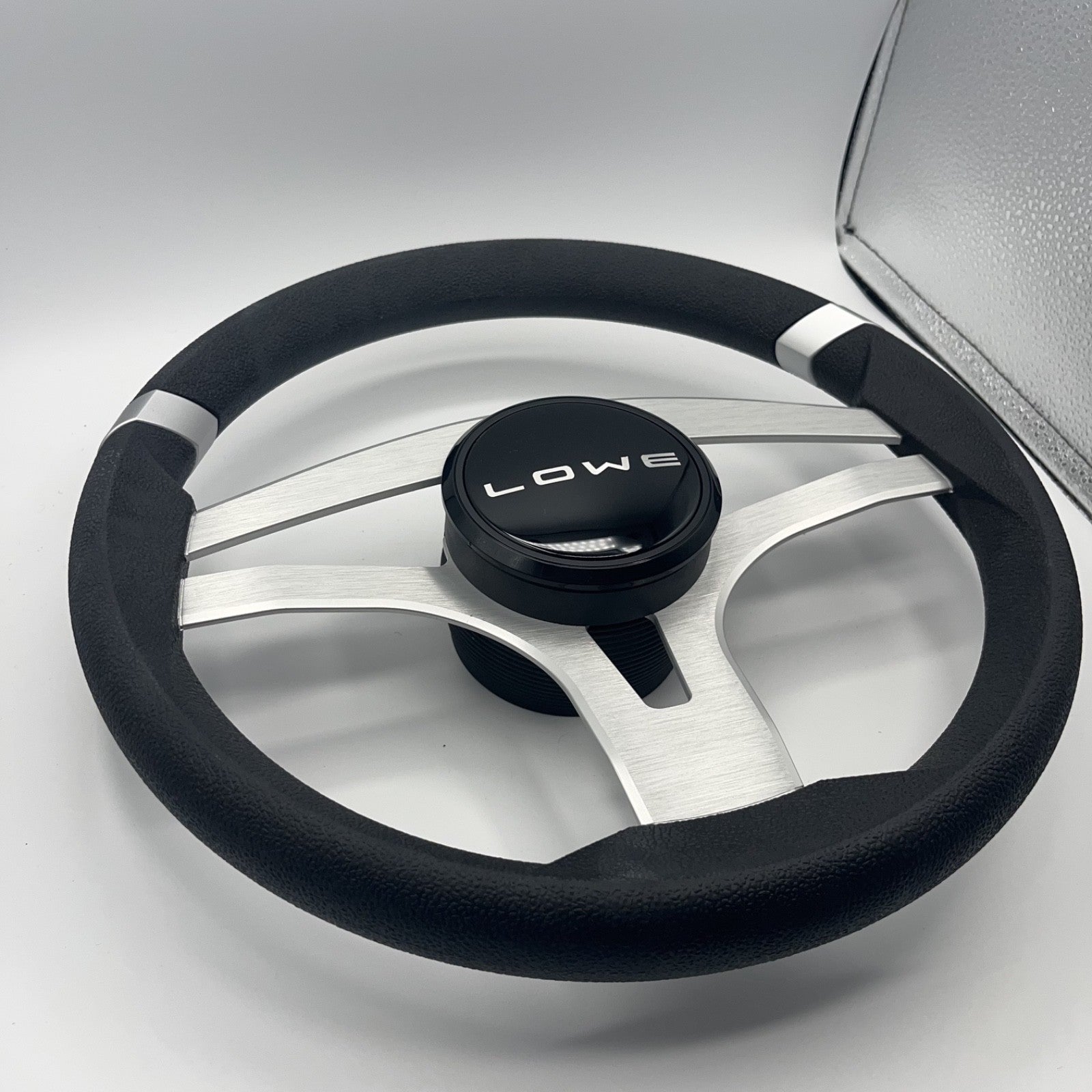 Badia Boat Steering Wheel Brushed Aluminum Spokes | Lowe Boats
