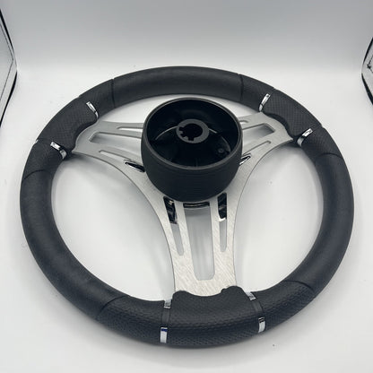 Verona Boat Steering Wheel Brush Alum Spoke | Manitou Boats