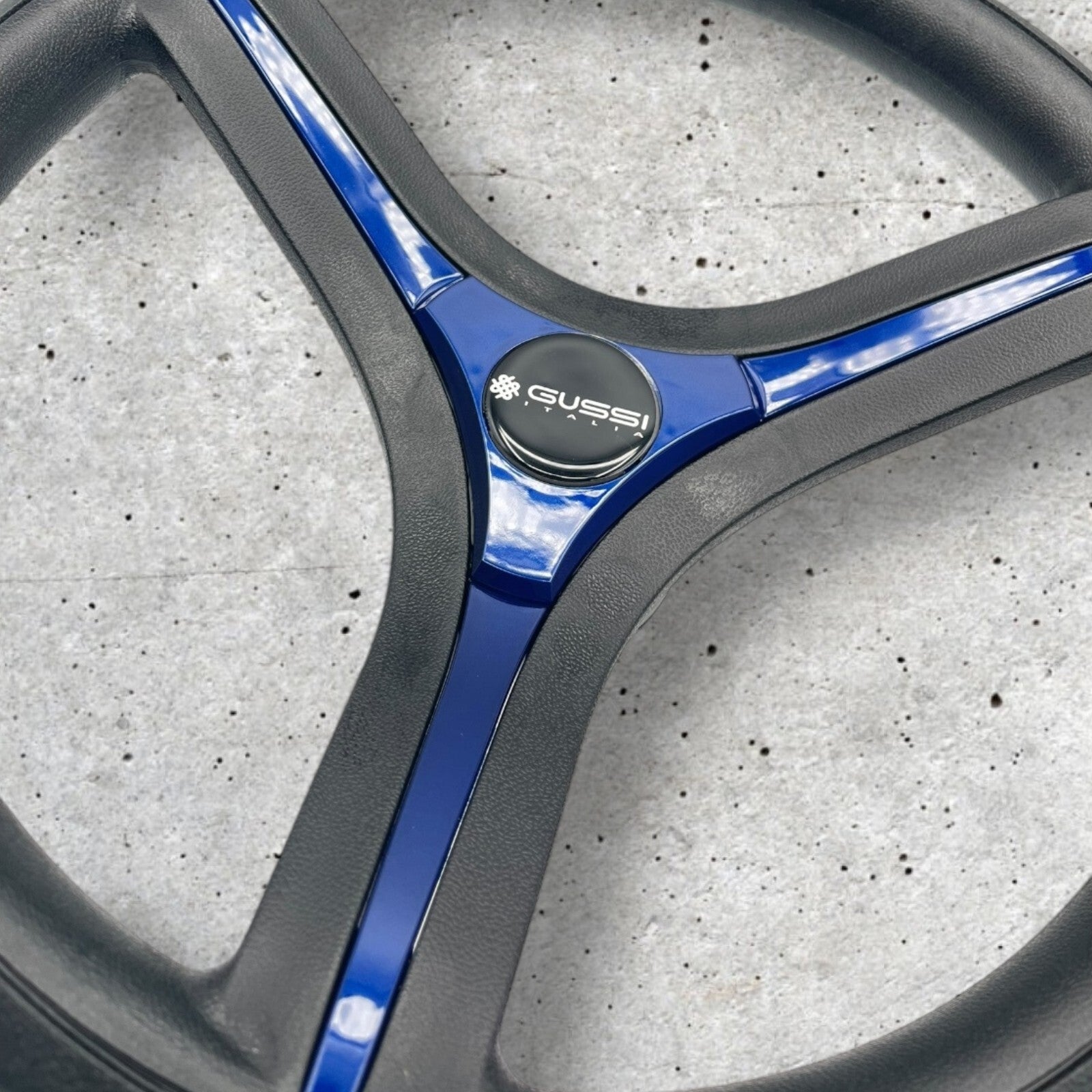 Brenta Black & Blue Golf Cart Steering Wheel Fits Yamaha Golf Cart