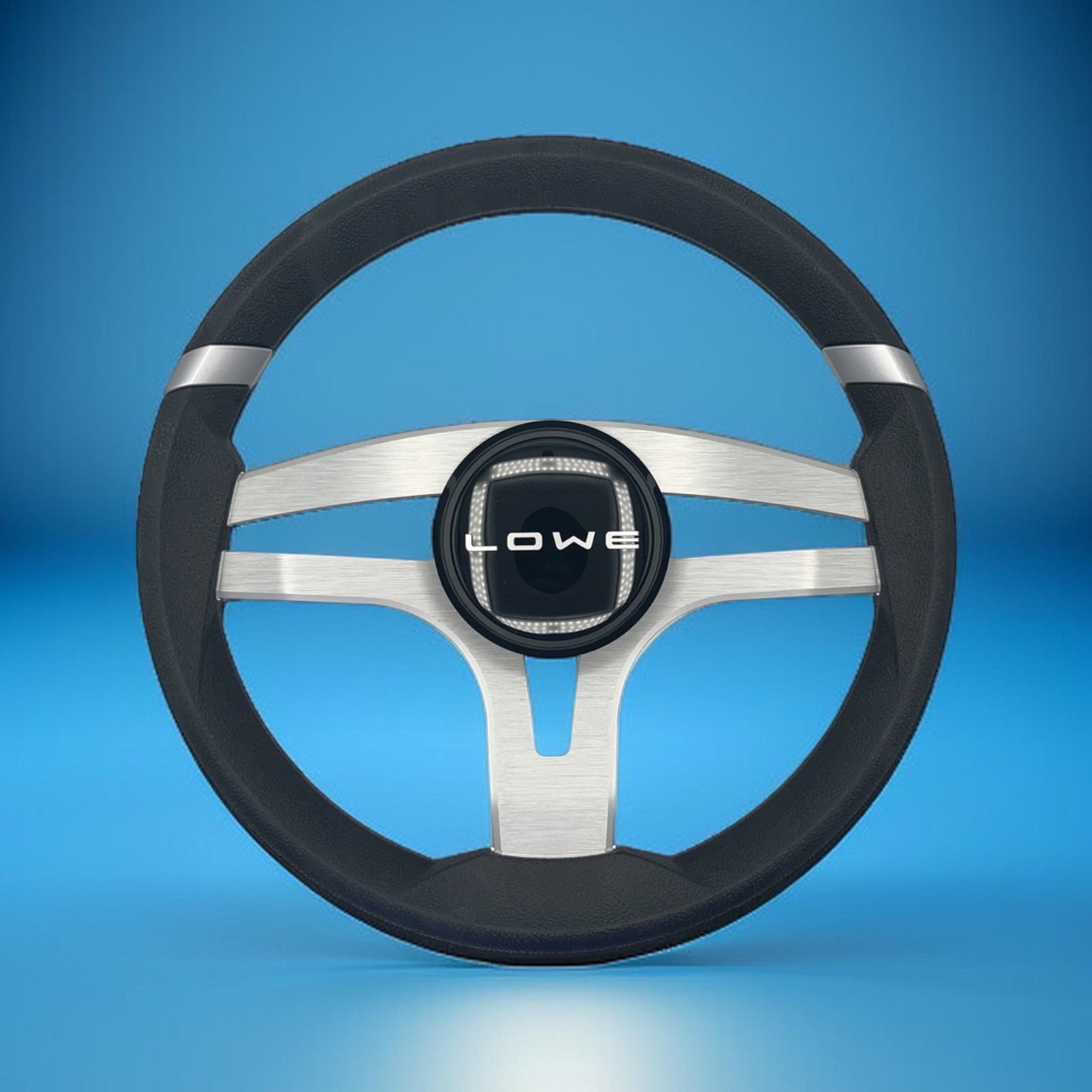 Badia Boat Steering Wheel Brushed Aluminum Spokes | Lowe Boats
