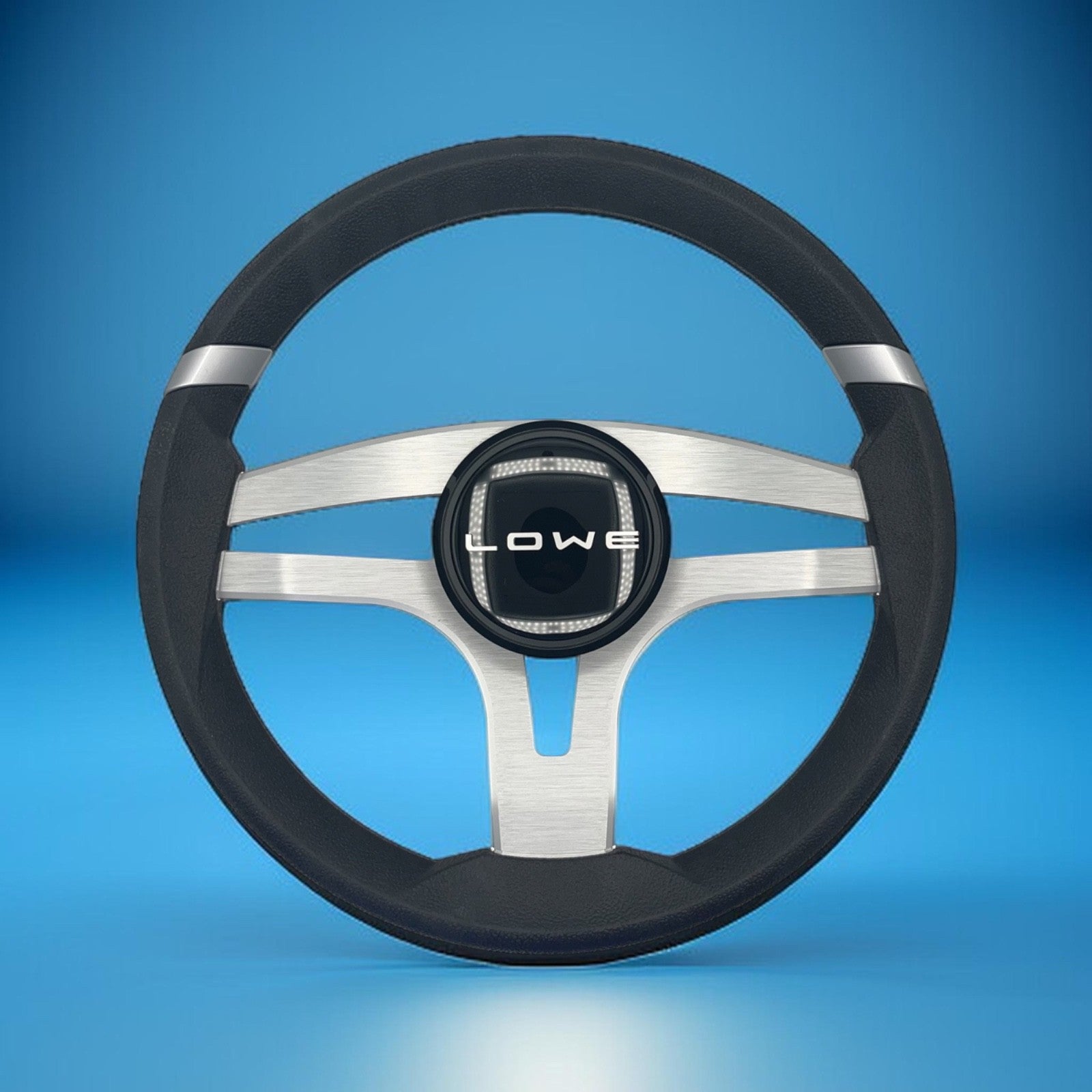 Badia Boat Steering Wheel Brushed Aluminum Spokes | Lowe Boats