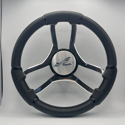 Malera Boat Steering Wheel Chrome Spokes | SeaRay