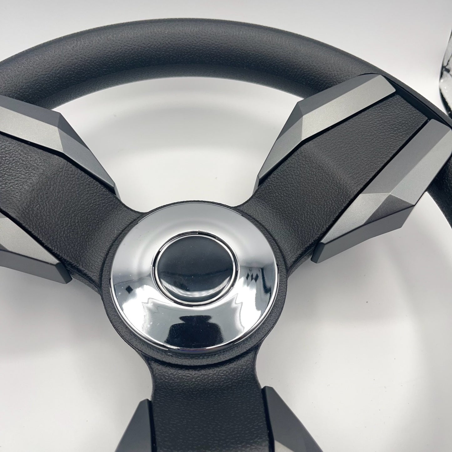 Collina Boat Steering Wheel Dark Gray Inserts - Stingray - Keyed ONLY