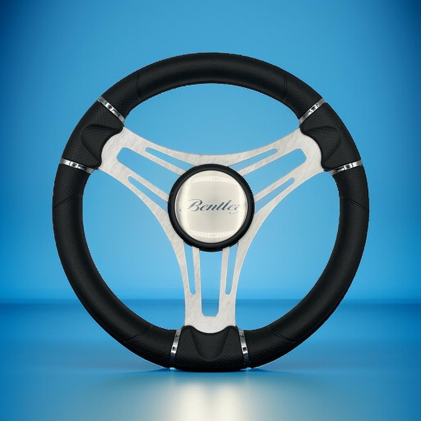 Verona Boat Steering Wheel Brushed Alum Spokes | Bentley