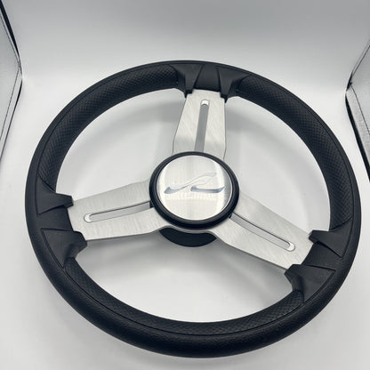 Model 15 Marine Steering Wheel Brush Alum Spokes | Sea Ray Boats Logo