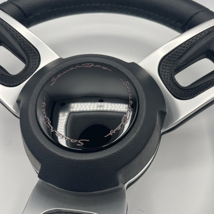 Gussi Italia Black Model 702 Steering Wheel | SouthBay Boats