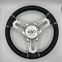 Verona Boat Steering Wheel Brush Alum Spoke KEYED or SPLINED HUB | Harris Kayot