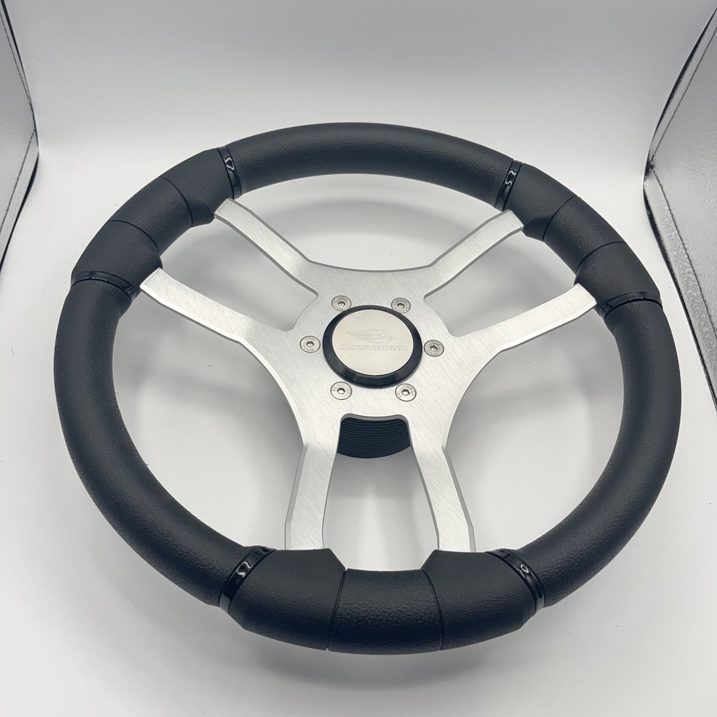 Malera Boat Steering Wheel Brushed Aluminum Spokes | Chaparral Boats