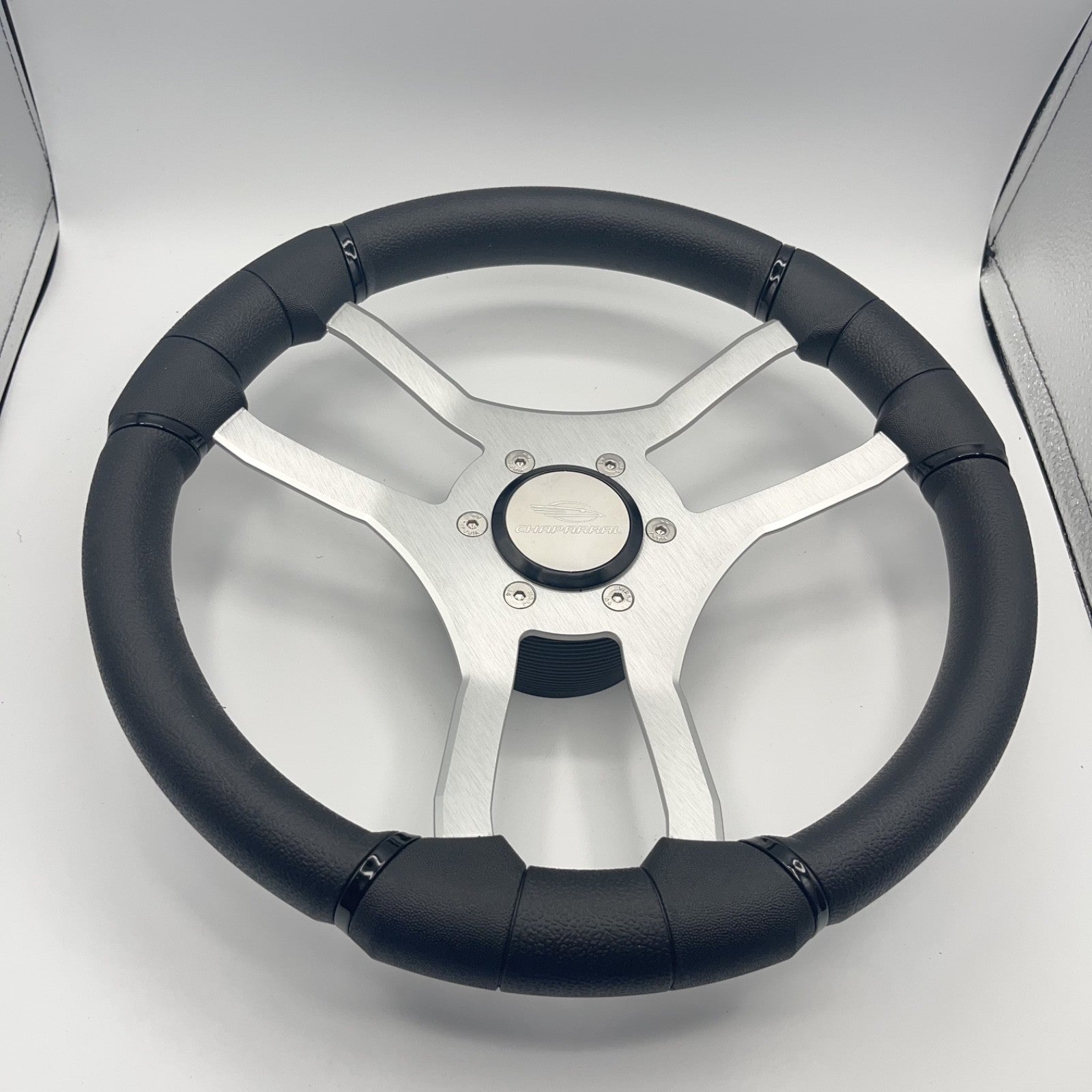 Malera Boat Steering Wheel Brushed Aluminum Spokes | Chaparral Boats