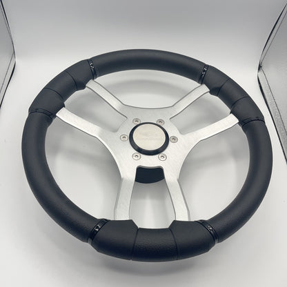 Malera Boat Steering Wheel Brushed Aluminum Spokes | Chaparral Boats
