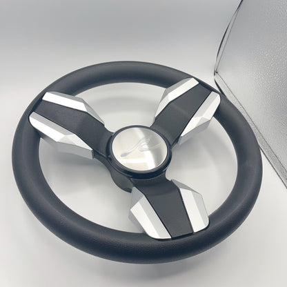 Collina Boat Steering Wheel Brushed Inserts - Keyed ONLY