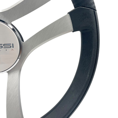 Benaco Boat Steering Wheel Brushed Aluminum Spokes