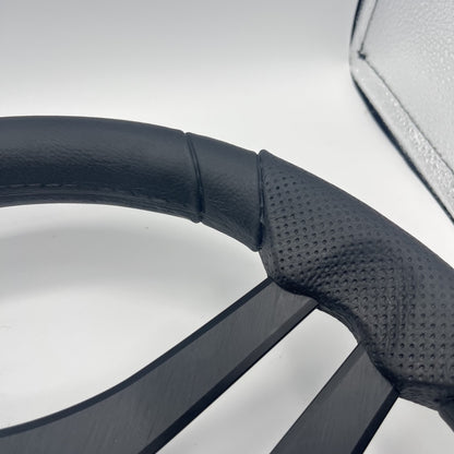 Molinara Marine Steering Wheel Black Brushed Alum Spokes | Target Style