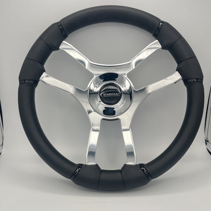 Malera Boat Steering Wheel Chrome Spokes | Stabicraft