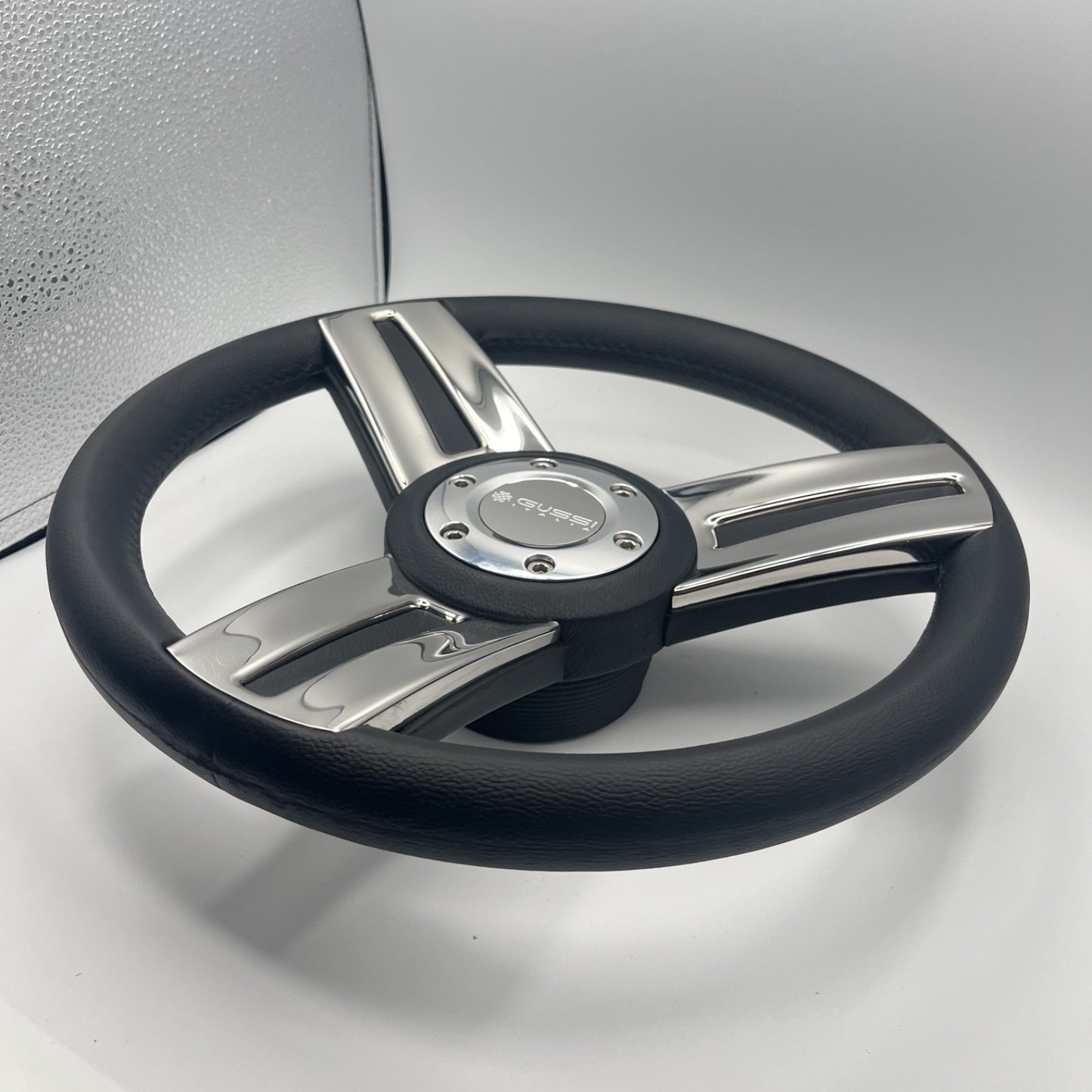 Gussi Italia Marine Steering Wheel Stainless Steel Spoke Soft Touch Rim | Gussi