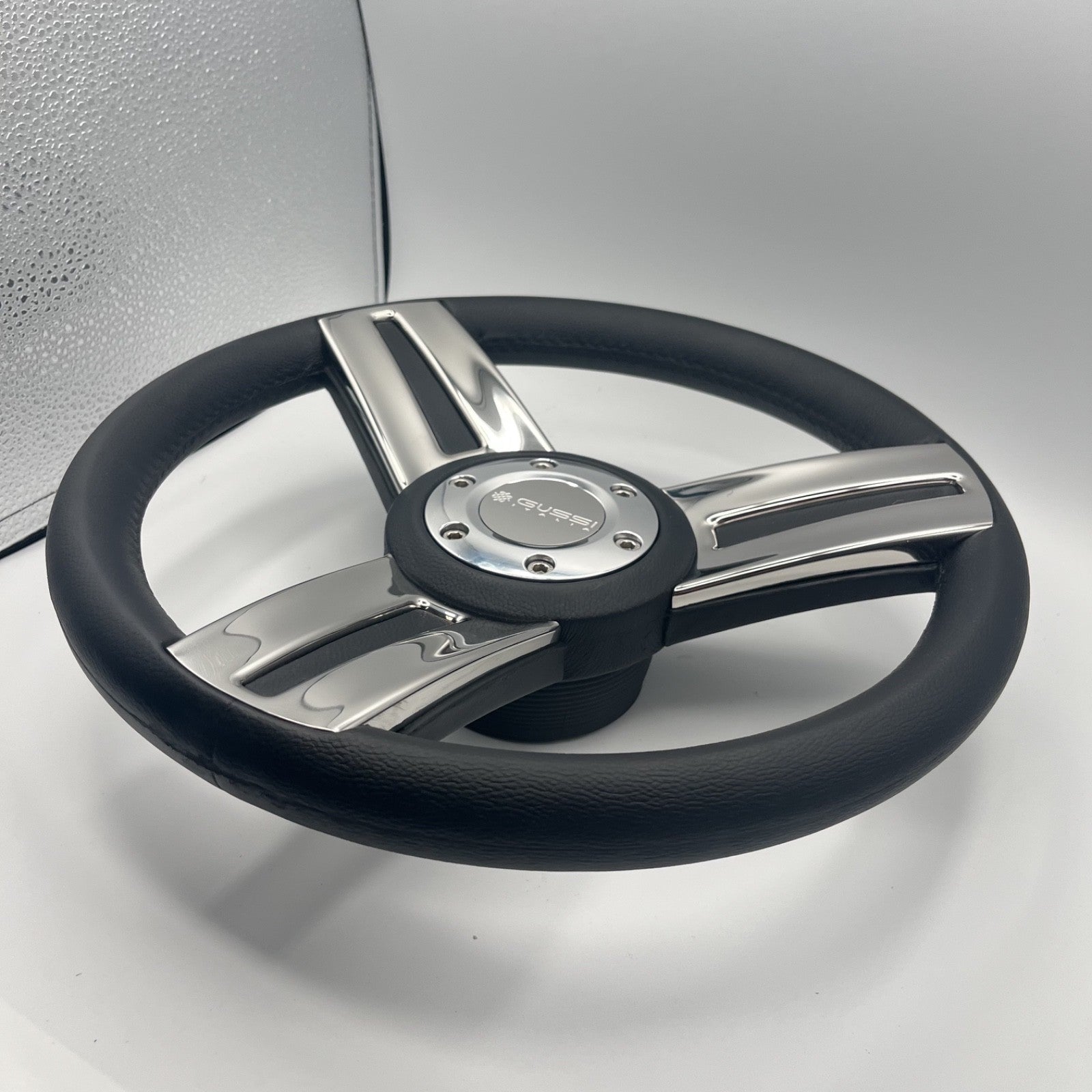 Gussi Italia Marine Steering Wheel Stainless Steel Spoke Soft Touch Rim | Gussi