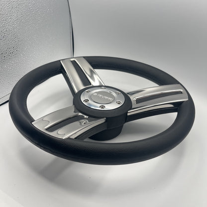 Gussi Italia Marine Steering Wheel Stainless Steel Spoke Soft Touch Rim | Gussi