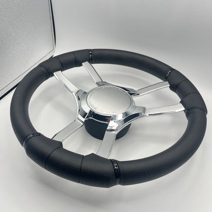Malera Boat Steering Wheel Chrome Spokes | Starcraft