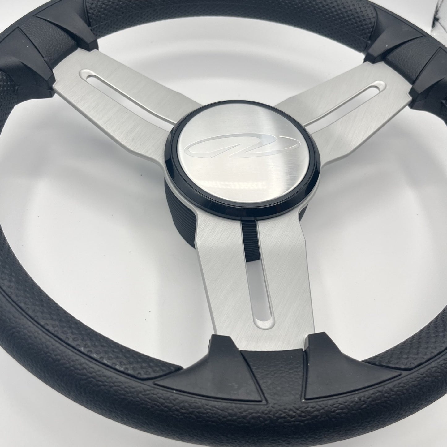 Model 15 Marine Steering Wheel Brush Alum Spokes | Regal Boats Logo