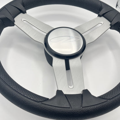 Model 15 Marine Steering Wheel Brush Alum Spokes | Regal Boats Logo
