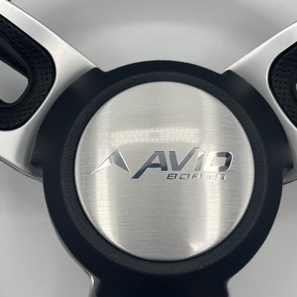 Gussi Italia Black Model 702 Steering Wheel | Avid Boats