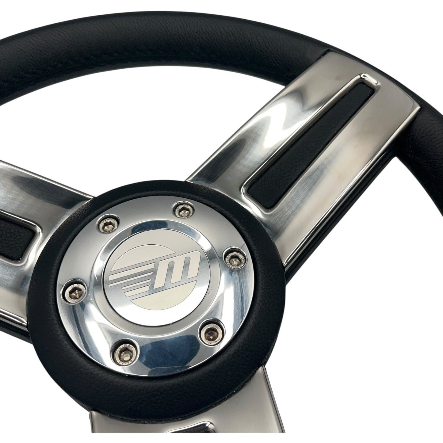 Gussi Italia Marine Steering Wheel Stainless Steel Spoke Soft Touch Rim | Malibu