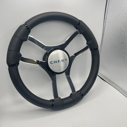 Malera Boat Steering Wheel Chrome Spokes | Crest