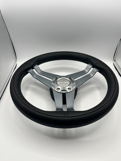 W208 Steering Wheel Gray Brushed Alum Spoke | Gussi Italia