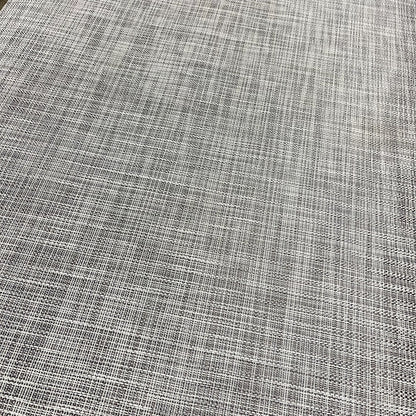Woven Vinyl Flooring | IKAT - White Silver | 6' Width | Choose Your Length