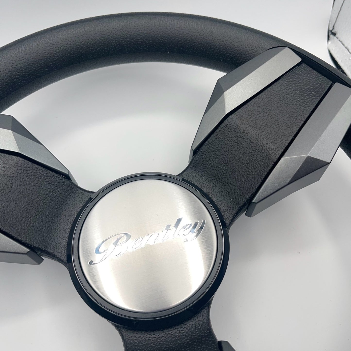 Collina Boat Steering Wheel Dark Gray Inserts - Bentley - Keyed ONLY
