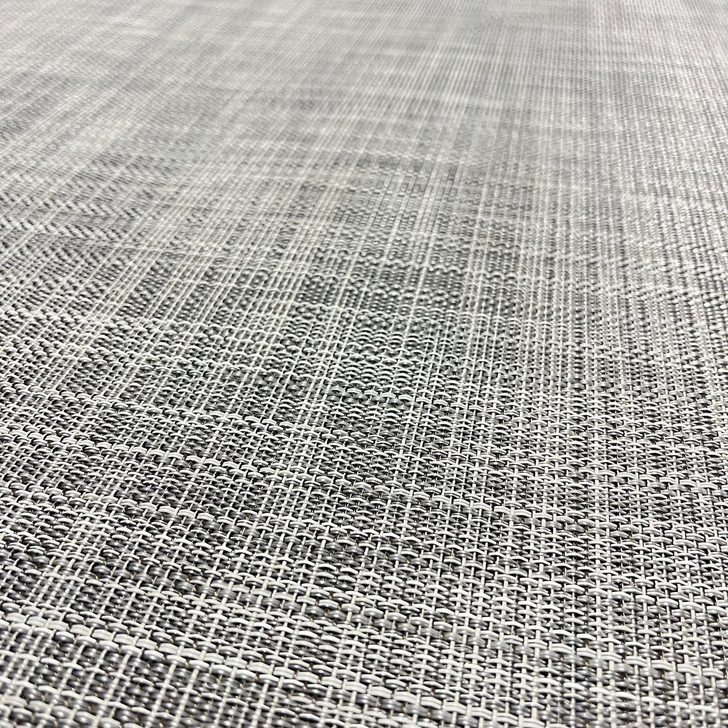 Woven Vinyl Flooring | IKAT - White Silver | 6' Width | Choose Your Length