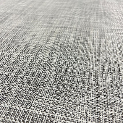 Woven Vinyl Flooring | IKAT - White Silver | 6' Width | Choose Your Length