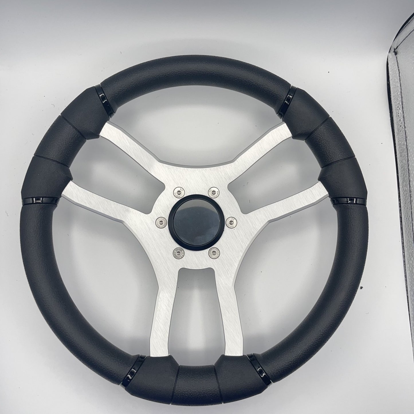 Malera Boat Steering Wheel Brushed Aluminum Spokes | Target Snap-in