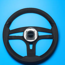 Badia Boat Steering Wheel Brushed Black Aluminum Spokes | Stabicraft