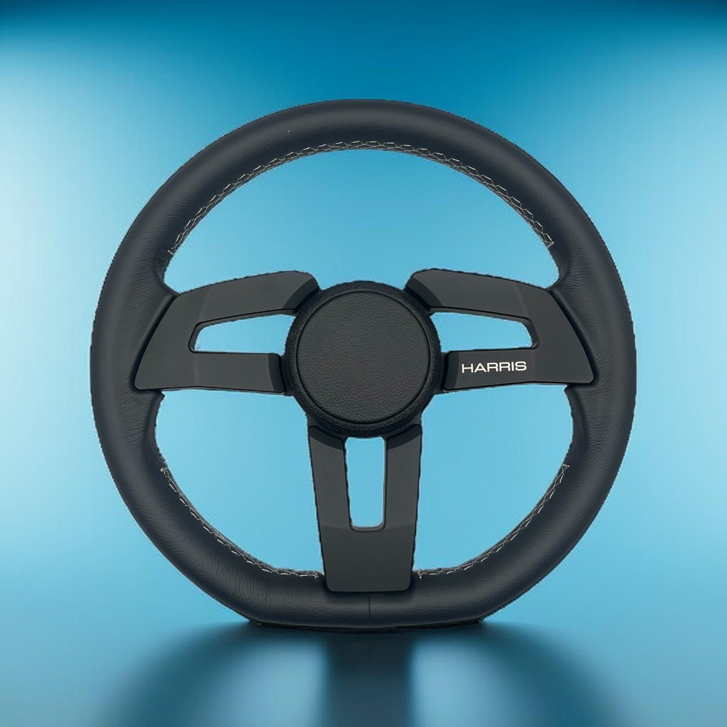 Gussi Italia Boat Sinel Steering Wheel Black Billet Aluminum Spoke | Harris